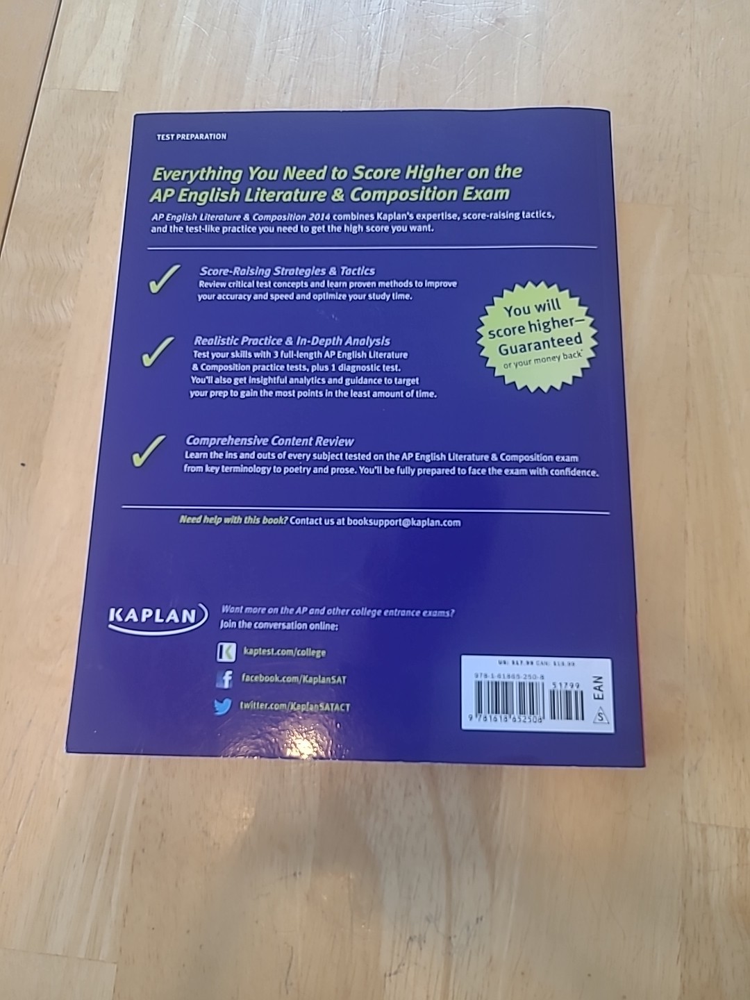 Kaplan AP English Literature Composition 2014 (Kaplan Test Prep) – GOOD