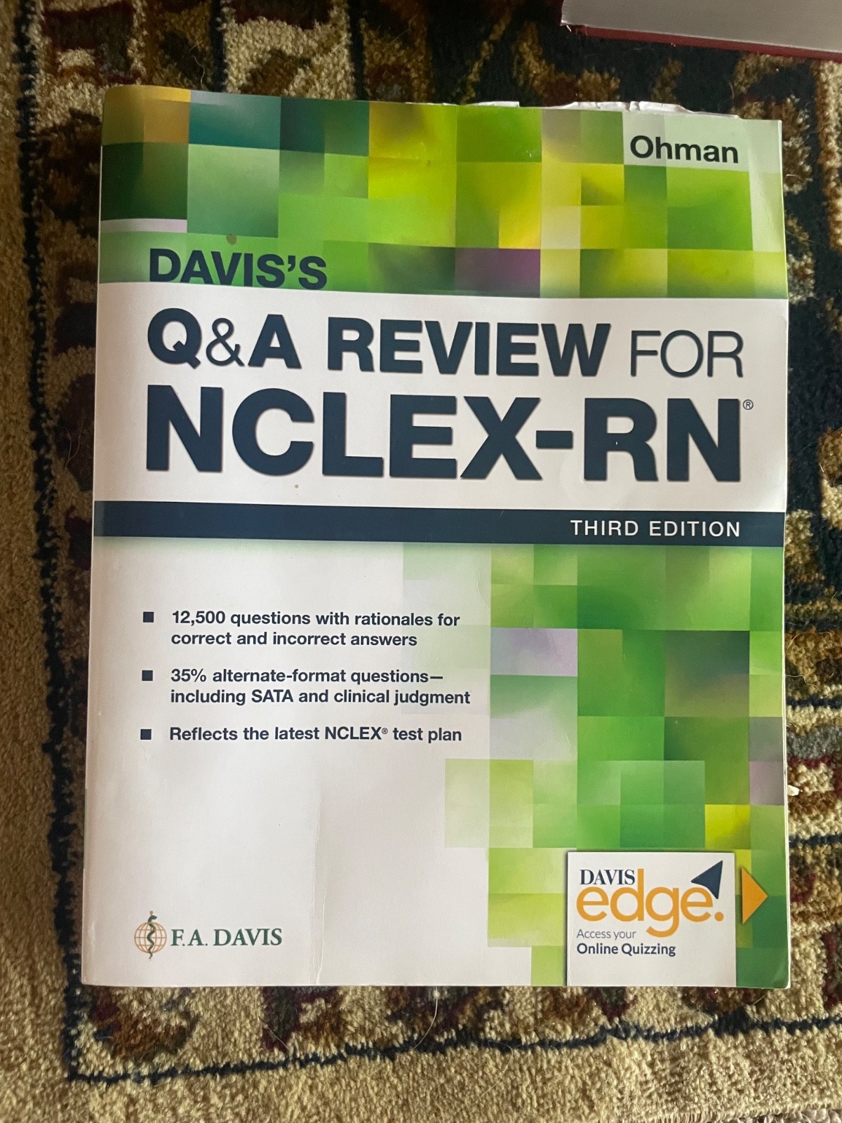 Davis’s Q&A Review for NCLEX-RN® Paperback Kathleen A. Ohman