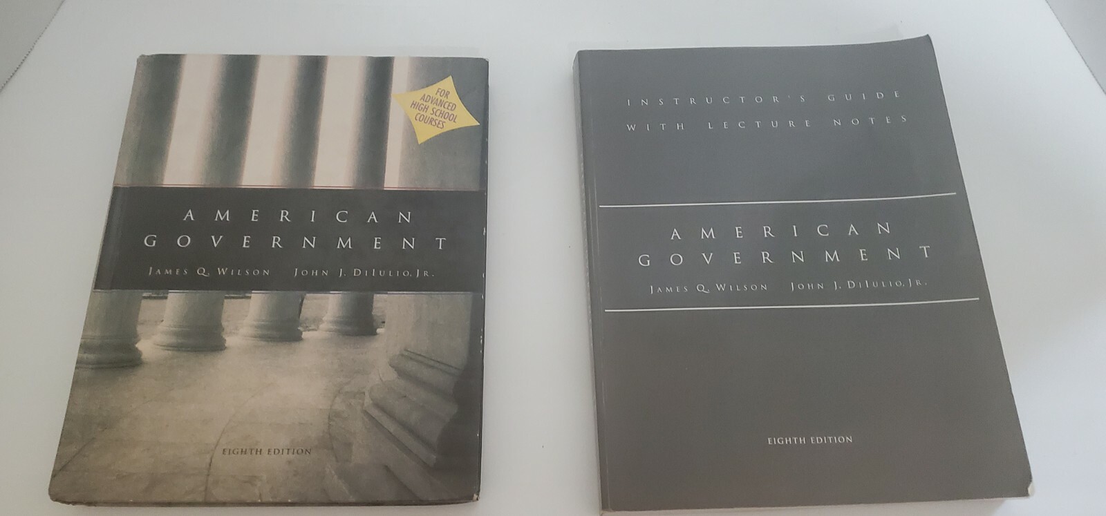 AMERICAN GOVERMENT 8TH EDITION HARDBACK TEXT BOOK AND INSTRUCTOR GUIDE