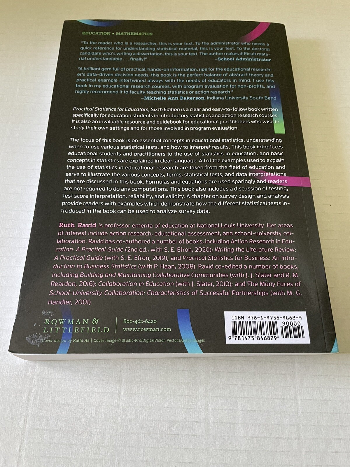 Practical Statistics for Educators by Ruth Ravid (2020, Trade Paperback)