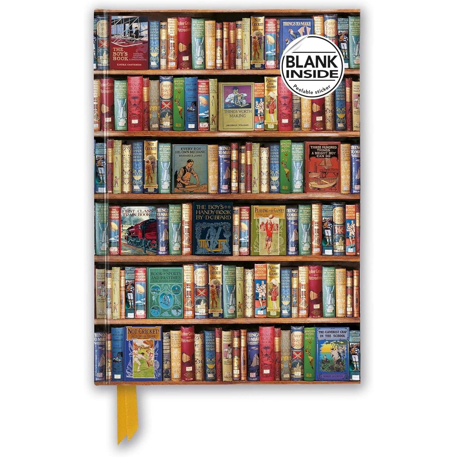 Bodleian Libraries: Hobbies & Pastimes Bookshelves (Foiled Blank Journal) red