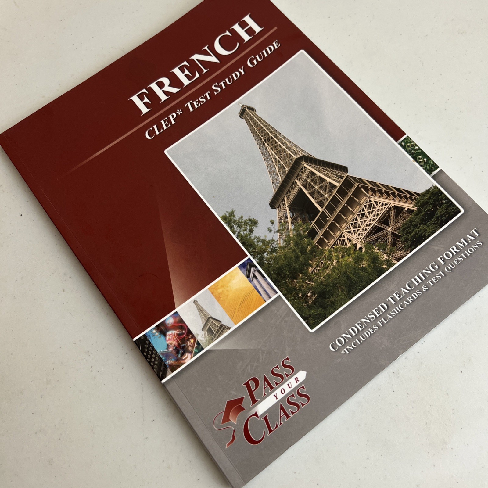 French CLEP Test Study Guide PassYourClass Flashcards Questions Prep for Student