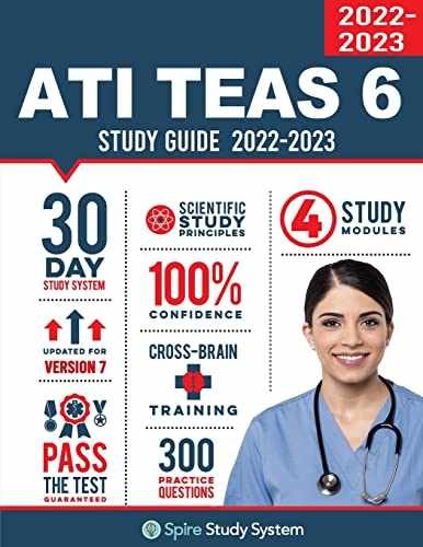 ATI TEAS 6 Study Guide: Spire – Paperback, by Spire Study System; – Very Good f