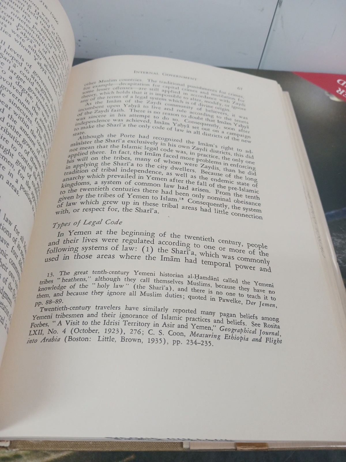 MODERN YEMEN 1918-1966 (THE JOHNS HOPKINS UNIVERSITY By Manfred W. Wenner