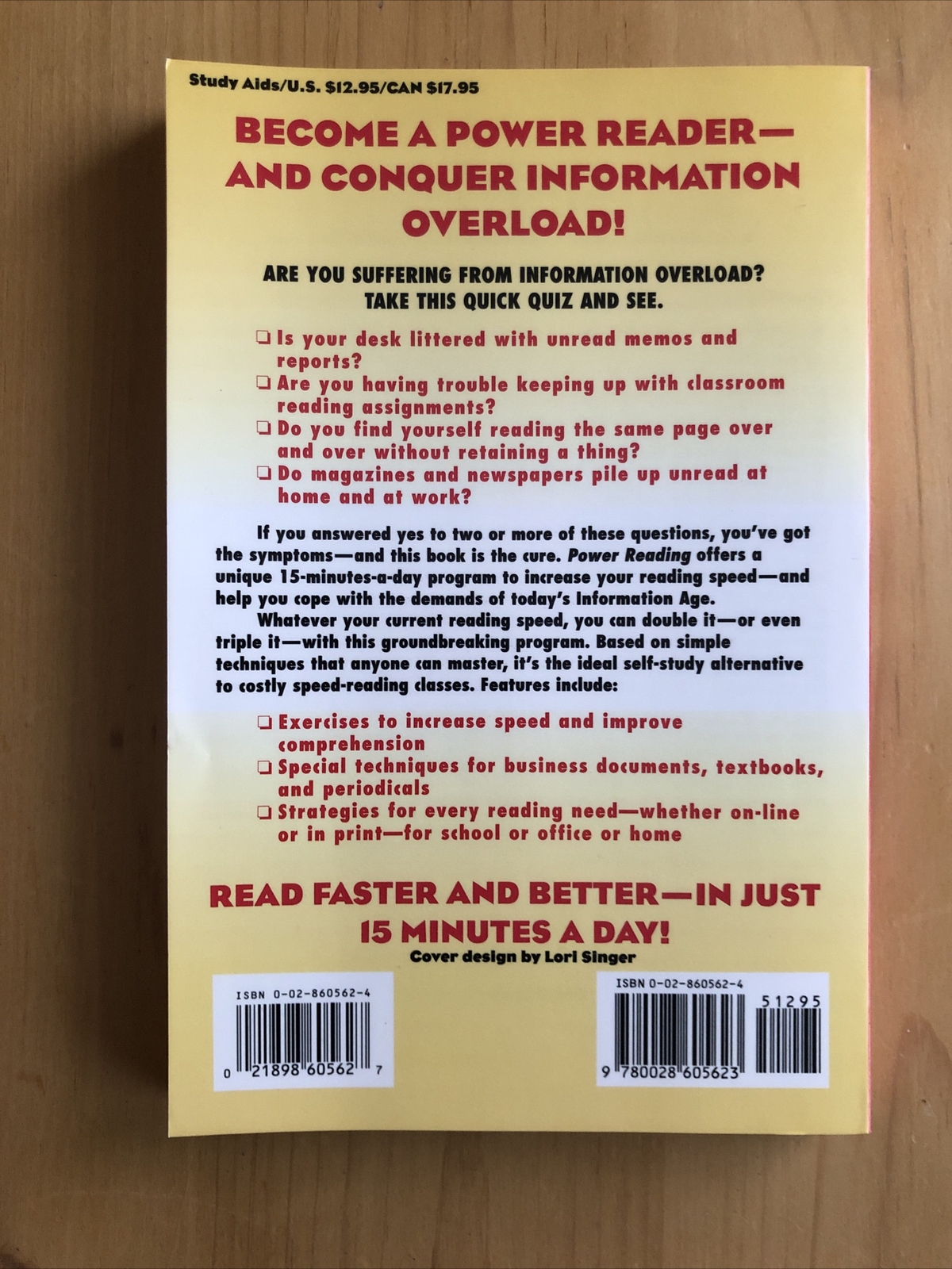 Power Reading by Laurie E. Rozakis (1995, Trade Paperback)