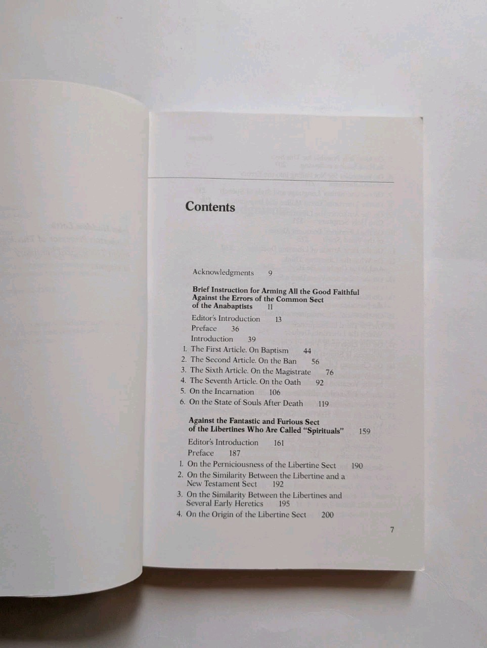 Treatises Against Anabaptists & Libertines John Calvin Benjamin Farley 1982 PB