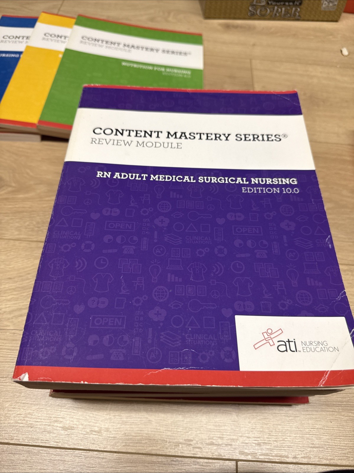 Set 9 ATI Nursing RN Content Mastery Series Review Module Books ATI Clean 2022