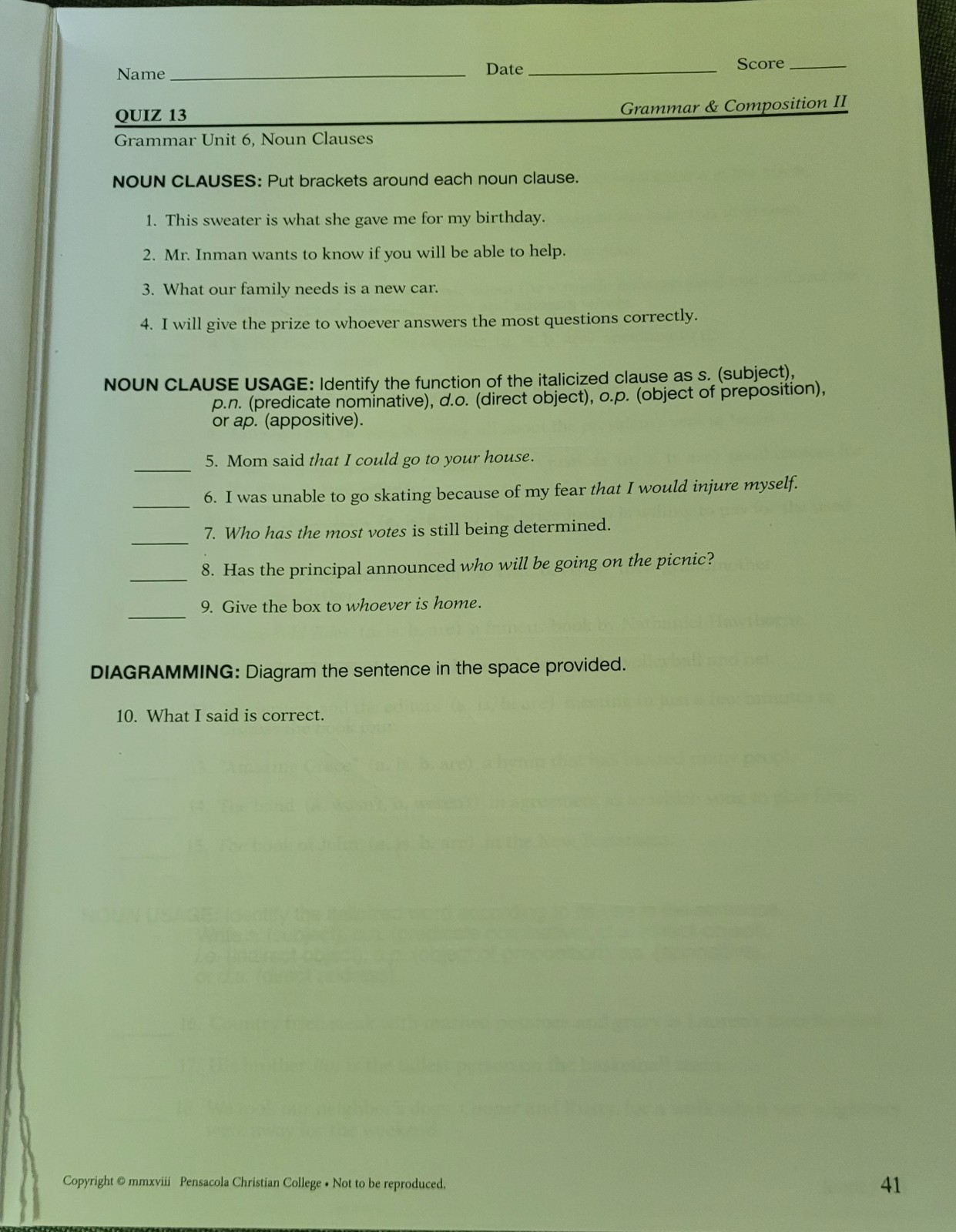 Abeka Grammar & Composition II/Spelling and Poetry Keys