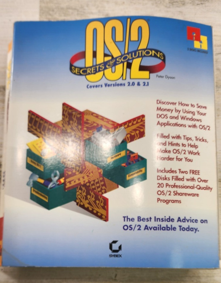 Os/2 Secrets & Solutions Covers Versions 2.0 and 2.1 Peter Dyson 2021 No Disk
