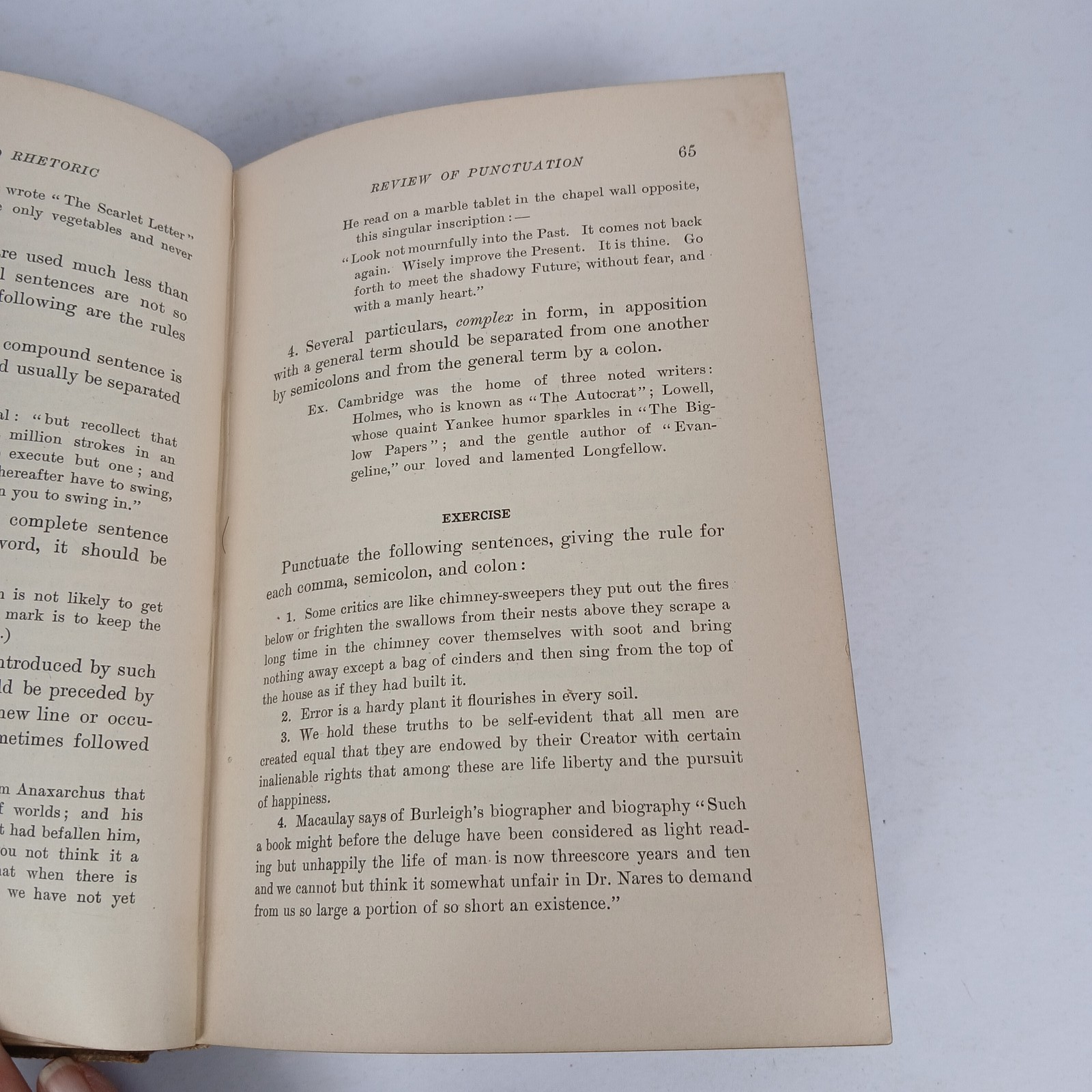 Vintage 1901 Composition and Rhetoric by Lockwood & Emerson Textbook Ginn & Co.
