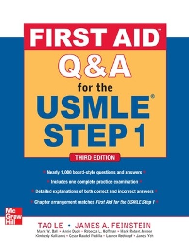 Tao Le James Feinste First Aid Q&A for the USMLE Step 1, Third Editi (Paperback)