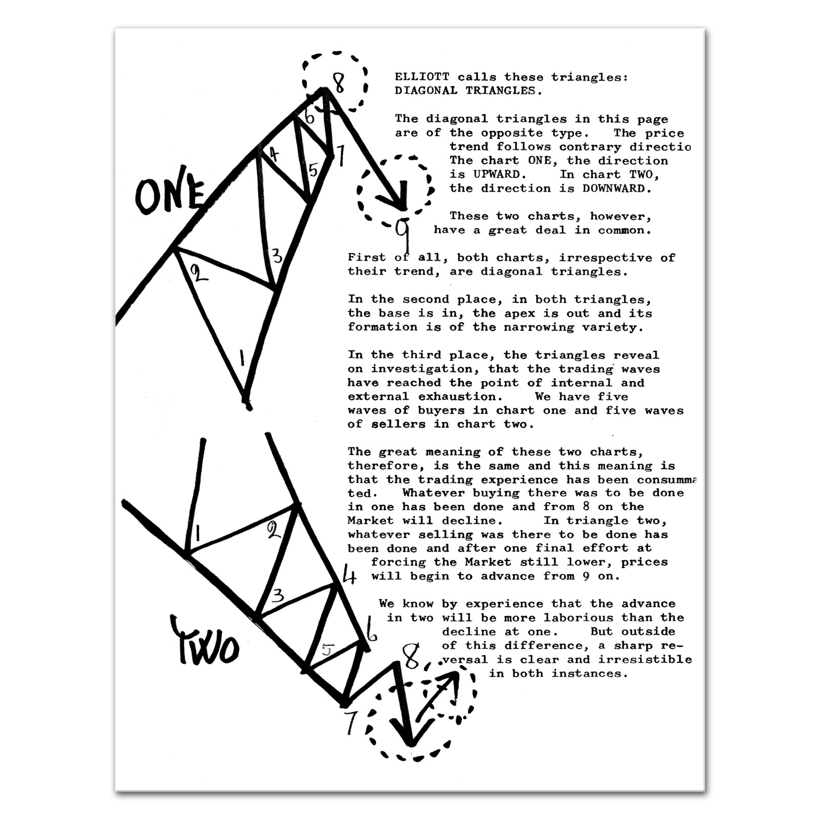 (1982) The Elliott Wave Principle in Projection Charts by C.M. Flumiani – RARE