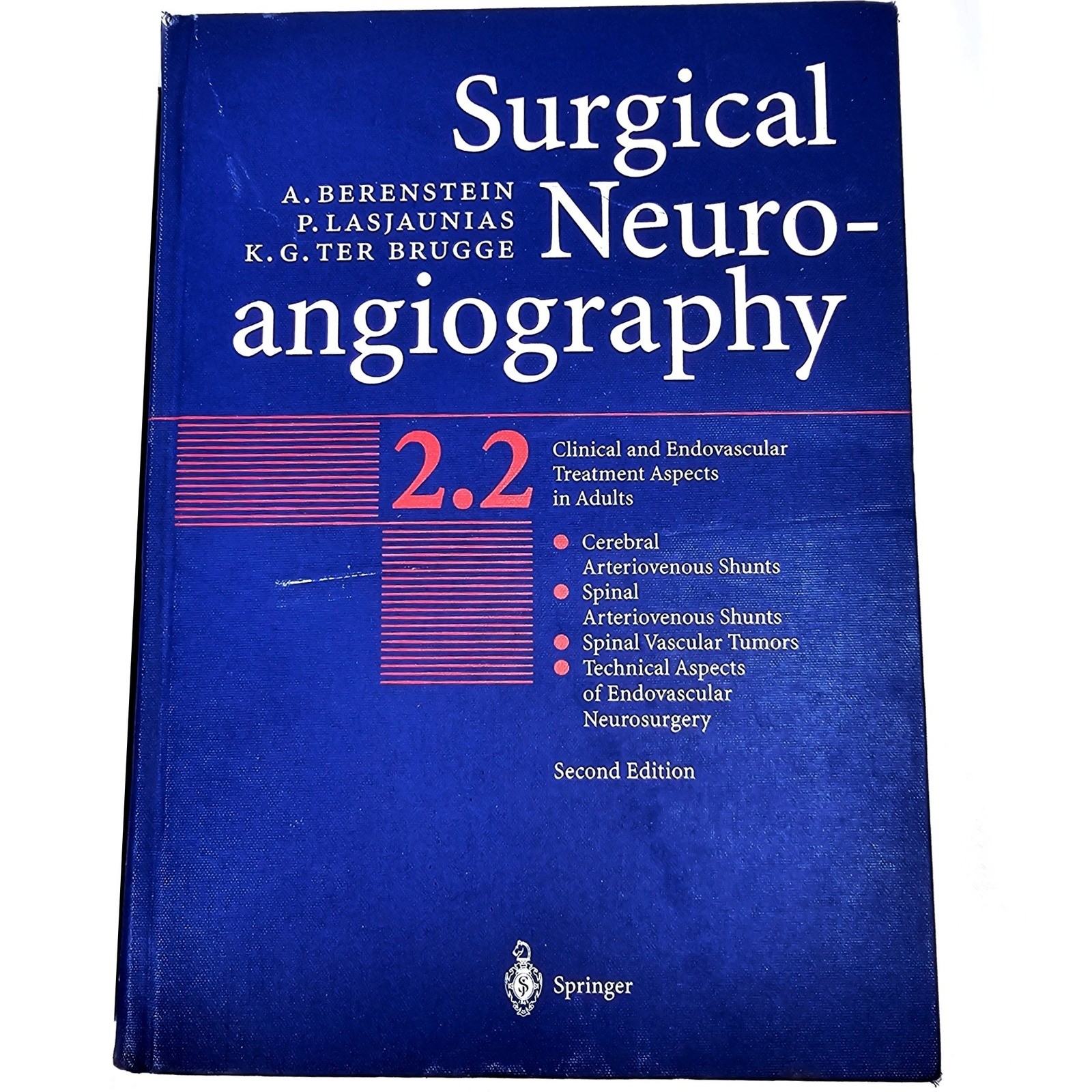 Springer Surgical Neuroangiography Berenstein Vol 2.1 2.2 Hardcover 2nd Ed 2004