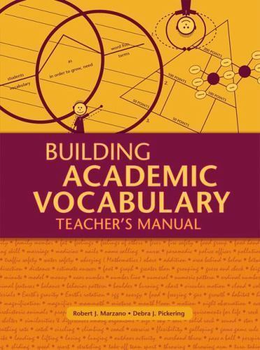 Building Academic Vocabulary: Teacher’s Manual; – paperback, Marzano, 1416602348