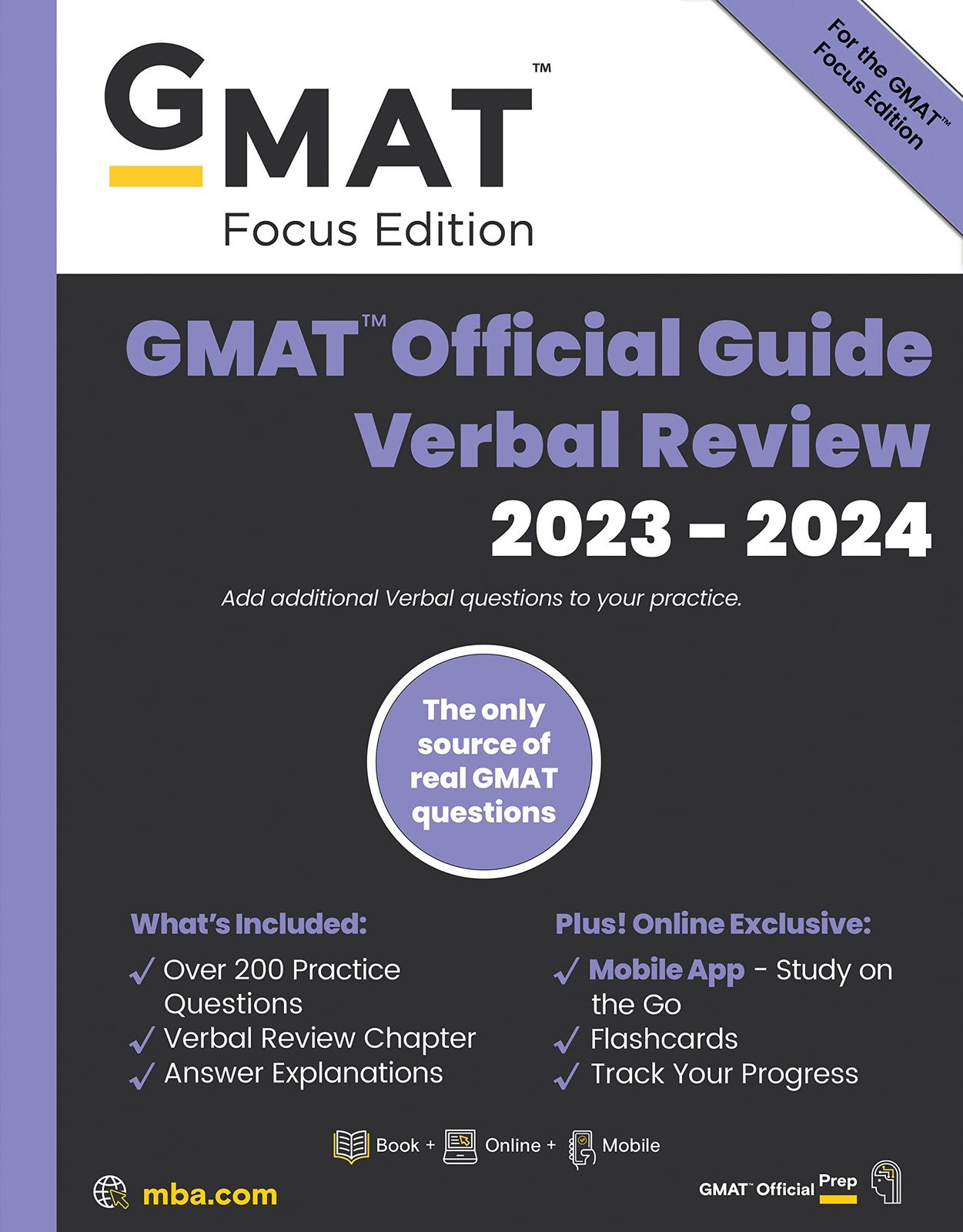 GMAT Official Guide Verbal Review 2023-2024, Focus Edition: Includes Book + …