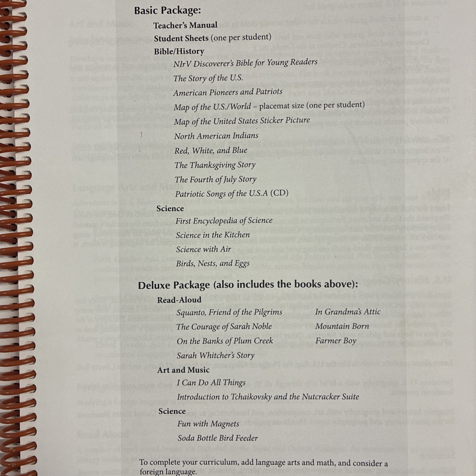 My Father’s World ~ Adventures in US History Set of 15 – Teacher Manual & Books