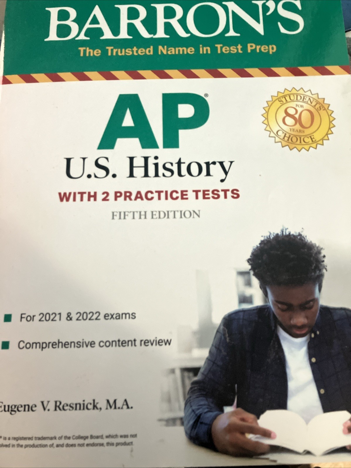 Barron’s Test Prep APUSH: With 2 Practice Tests by Eugene V. Resnick (Paperback)