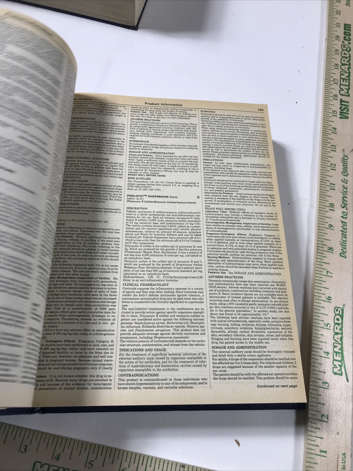 Physicians’ Desk Reference 1989 – PDR Staff (Hardcover, 1989)