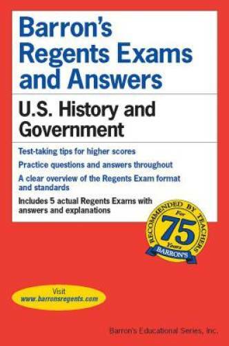 Regents Exams and Answers: U.S. History and Government (Barron’s Regents – GOOD