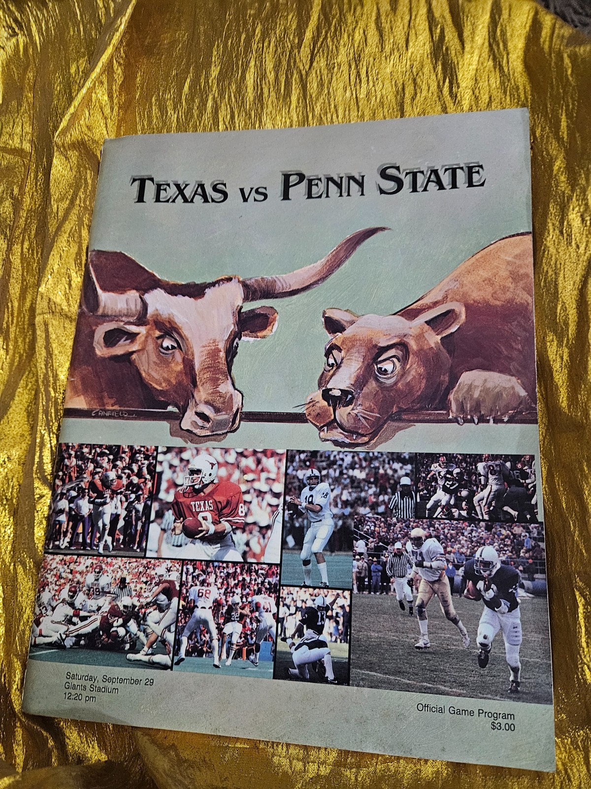 TEXAS vs. PENN STATE SEPTEMBER 29, 1984 PROGRAM 60 pags NITTANY LIONS FOOTBALL !
