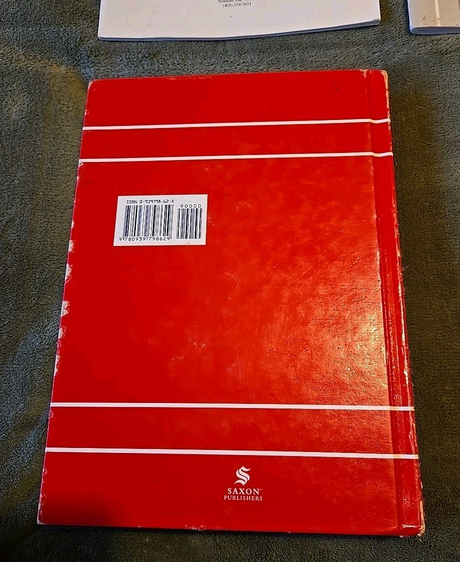Saxon Algebra 2 Complete Set Tests Solutions Manual 2nd Edition Homeschool Math