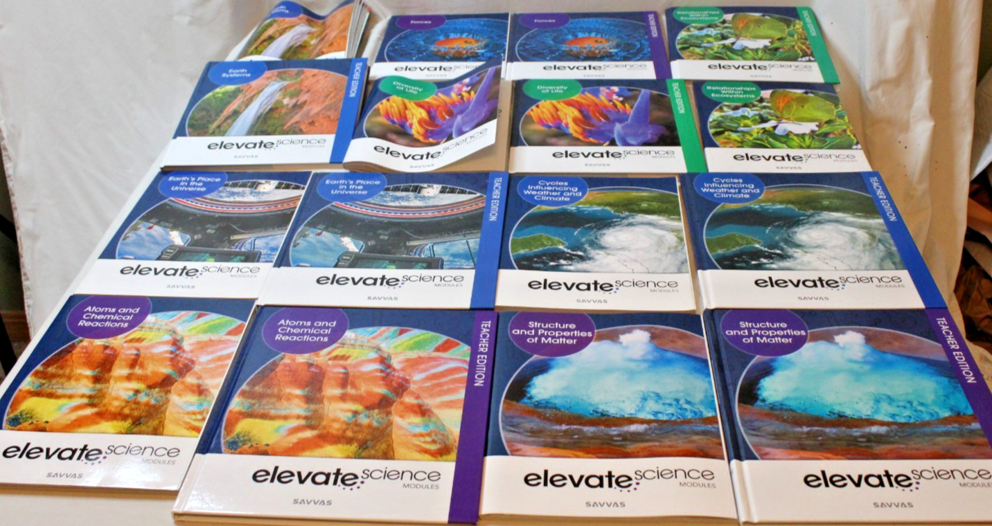 Savvas Elevate Science Middle School Student Modules & Teacher’s Editions Lot