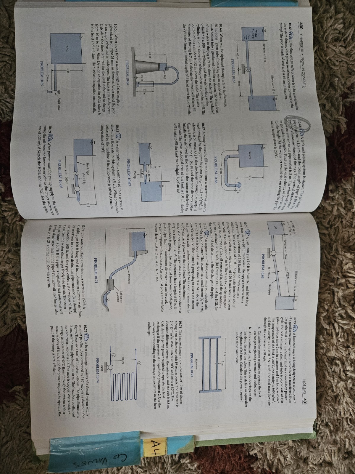 Engineering Fluid Mechanics 10th Edition by Elger/ Williams/Crowe/Robertson
