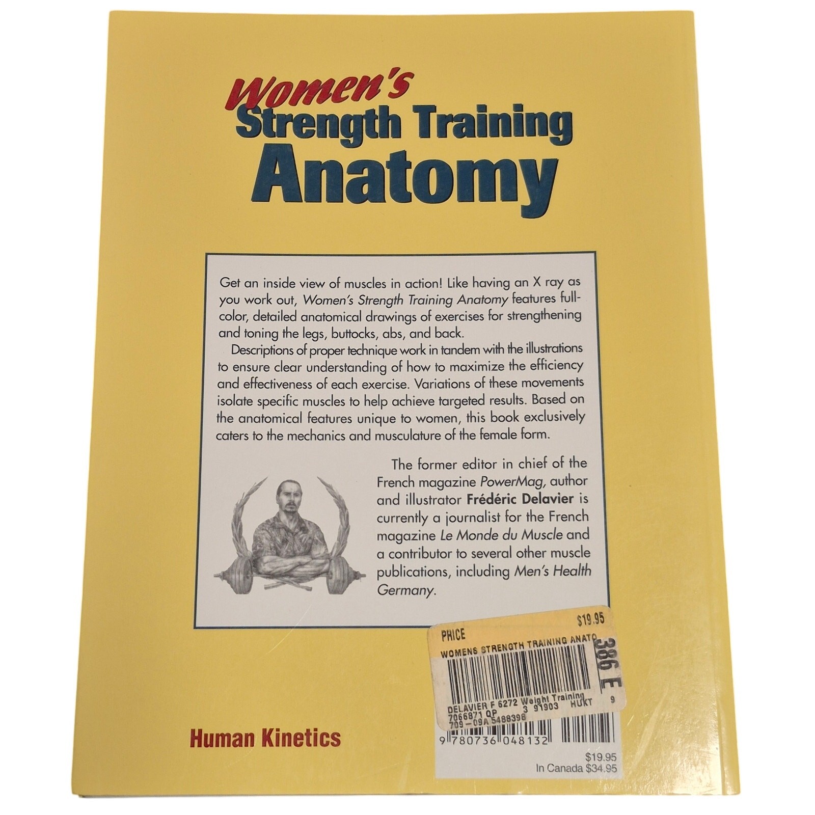 Women’s Strength Training Anatomy Book by Frederic Delavier Paperback