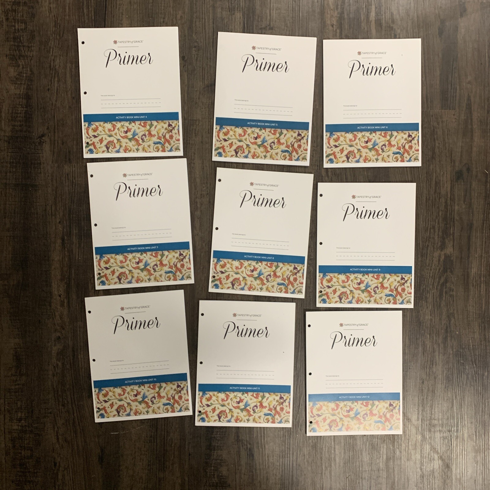 Tapestry of Grace: Primer Activity Book for Mini-Units Set – Units 4-12