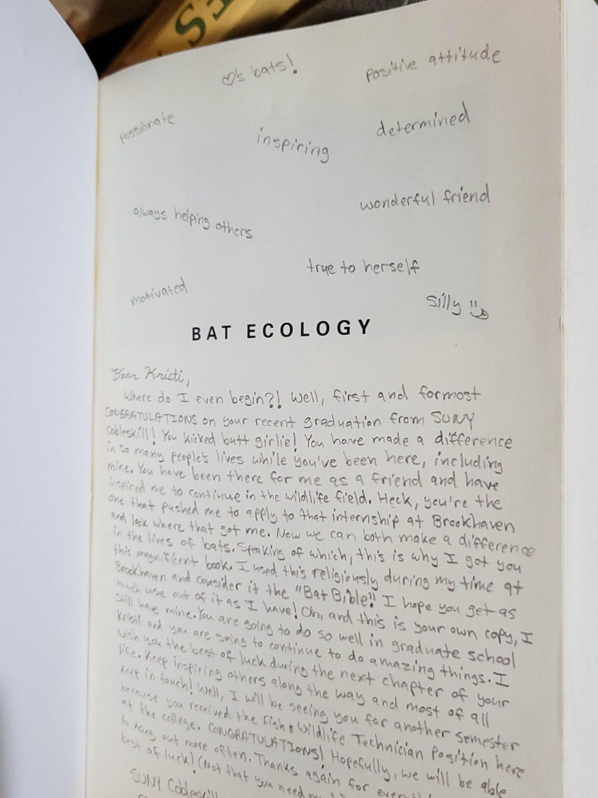 Thomas Kunz & M. Brock Fenton BAT ECOLOGY Paperback 2006 GOOD