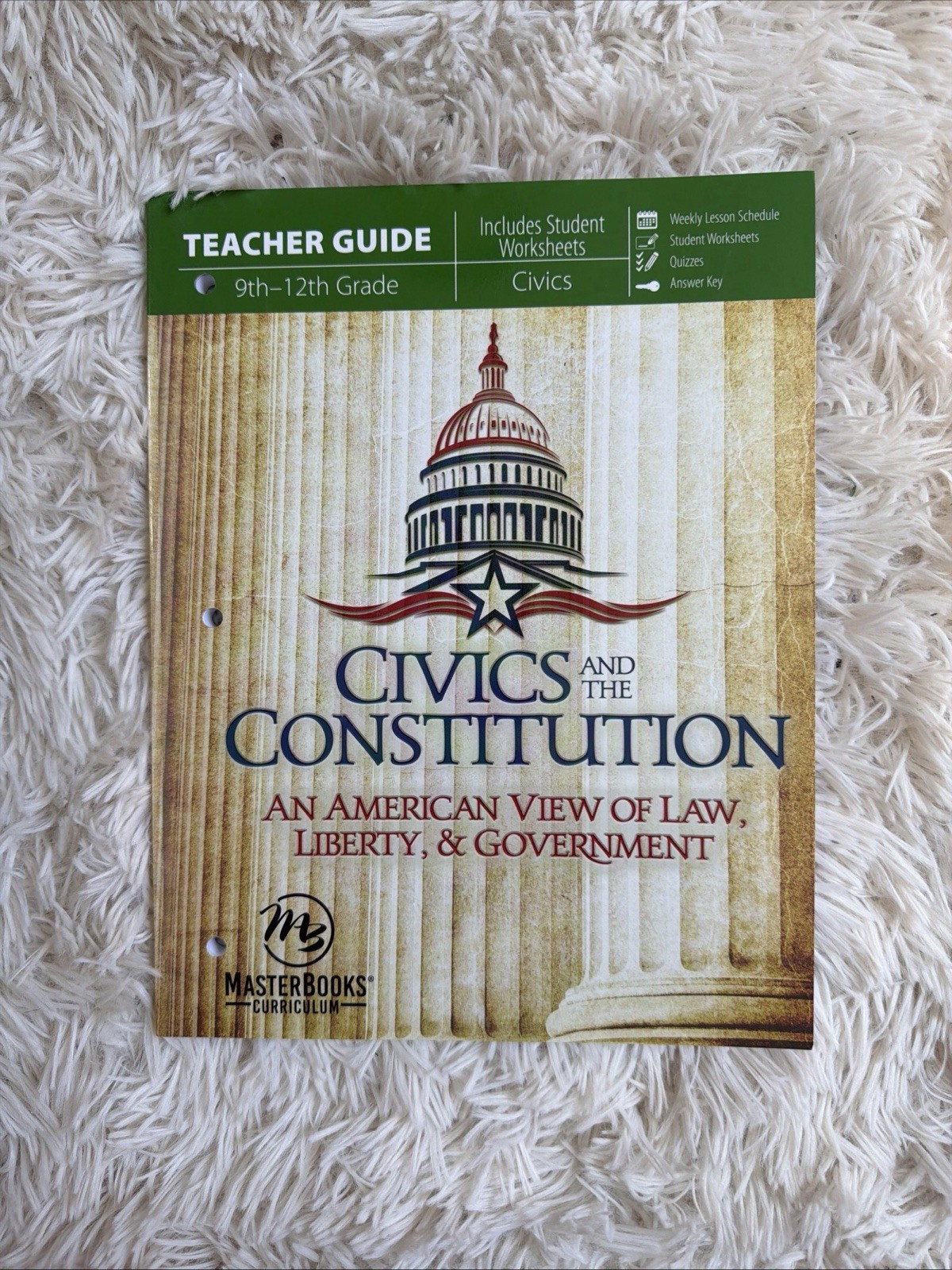 Masterbooks Civics And The Constitution Teacher Guide Grade 9-12 NEW Homeschool