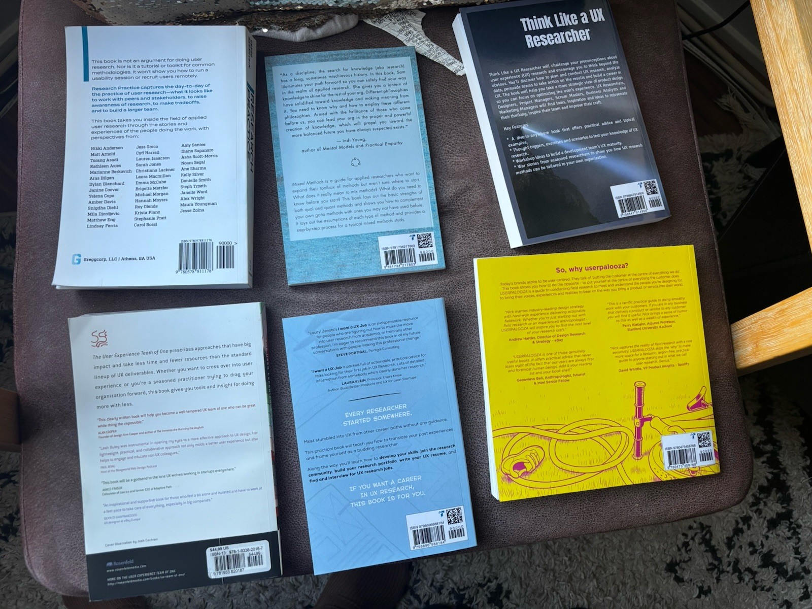 UX Research Book Lot Rosenfeld Media Mixed Methods Think Like a UX Researcher