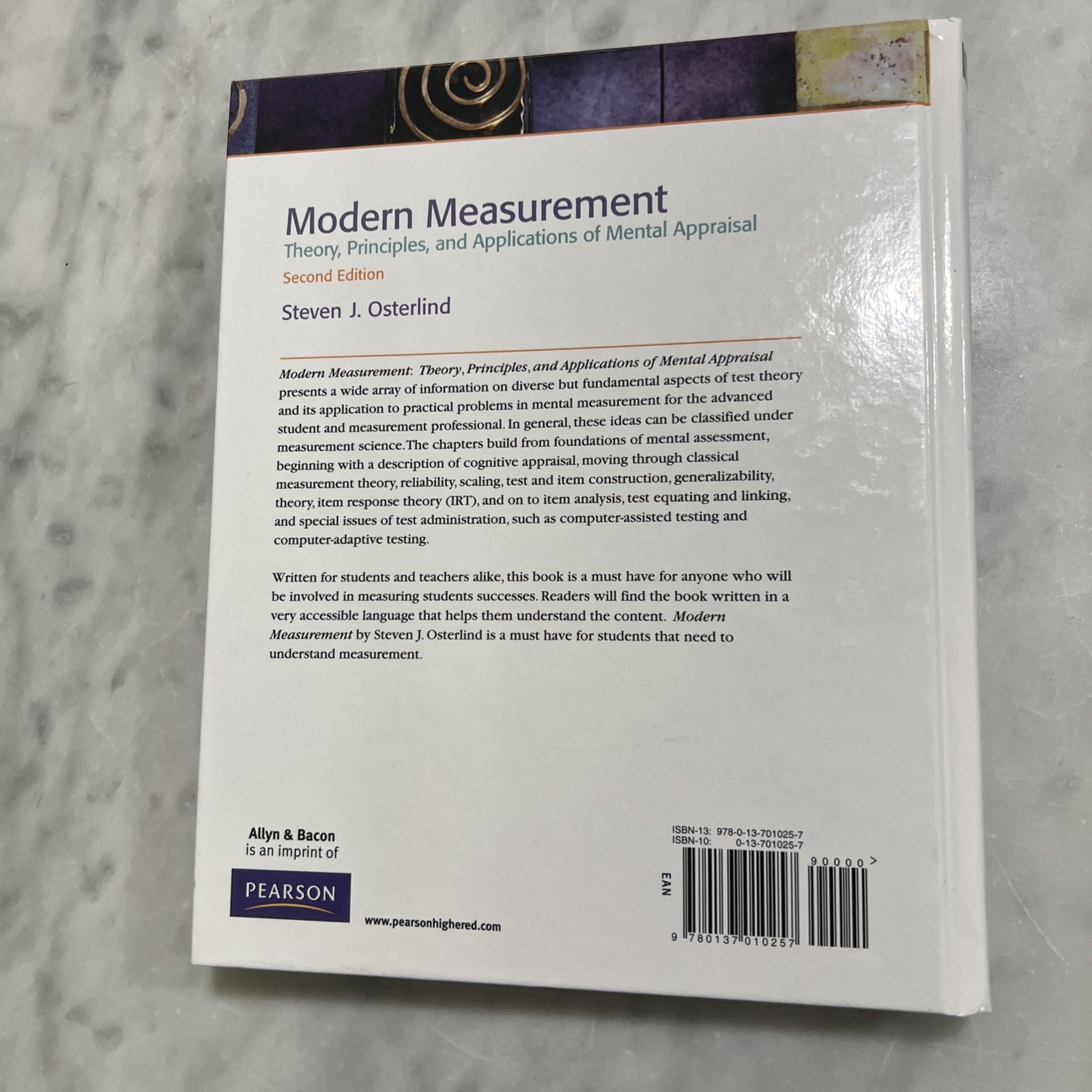 Modern Measurement: Theory, Principles, and Applications of Mental Appraisal…