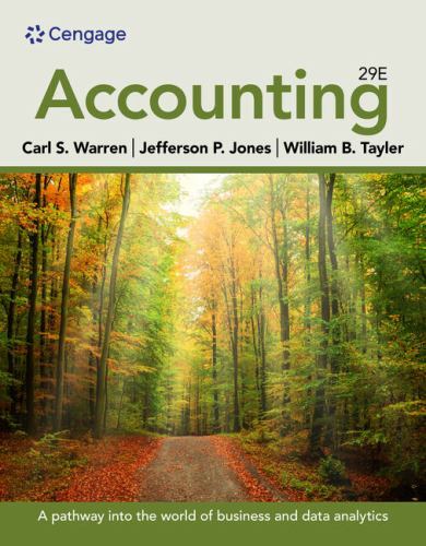 Accounting by Jefferson Jones, Carl Warren and William Tayler (2023, Hardcover)