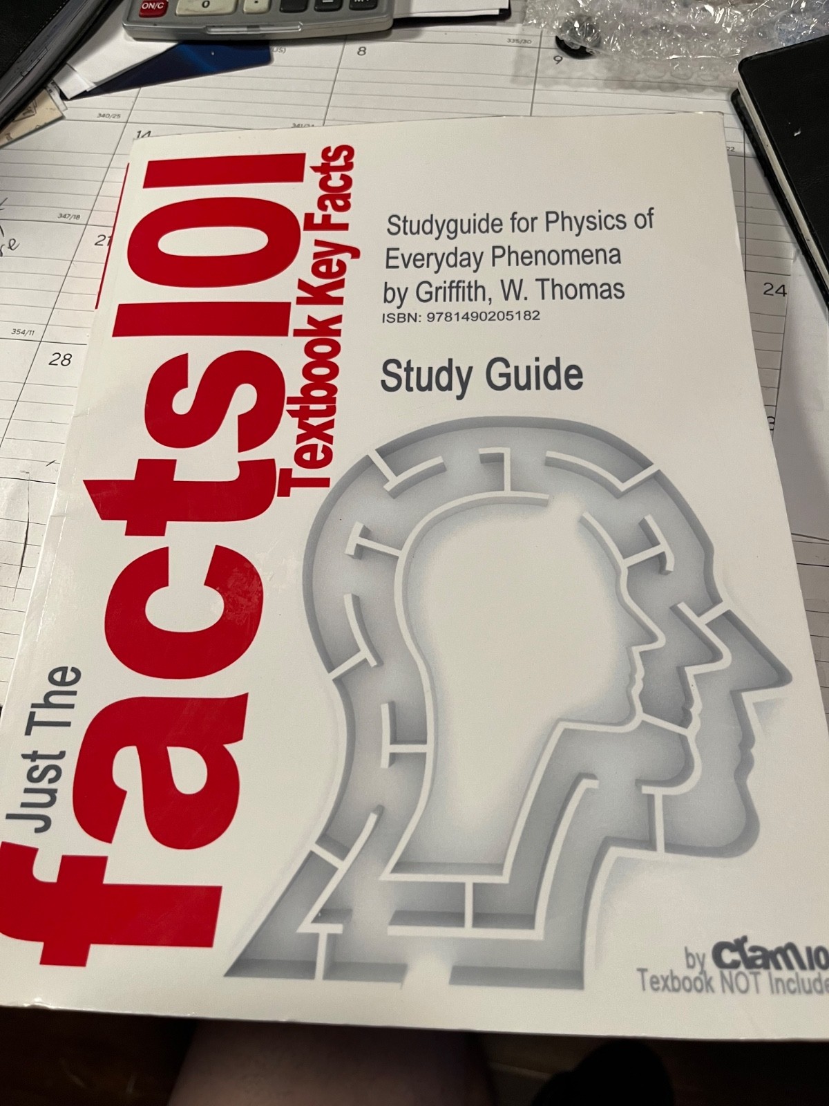 Just the Facts 101 Studyguide for Physics (New)