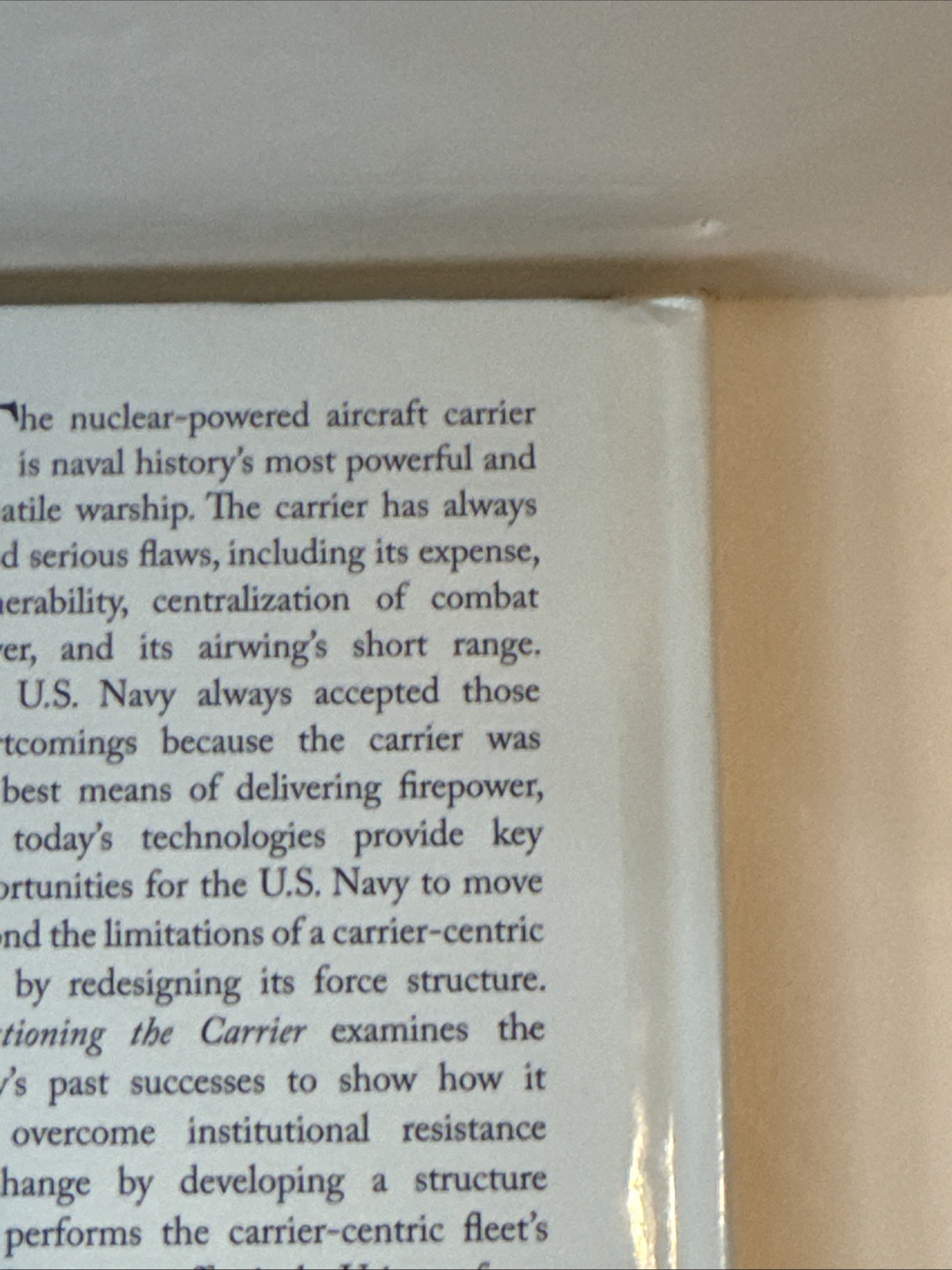 Questioning the Carrier: Opportunities in Fleet Design for the U.S. Navy