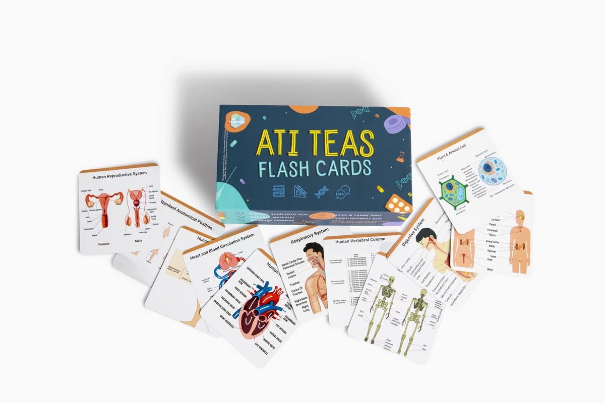 ATI TEAS 7 Flashcards – TEAS Test 7th Edition 2025-2026 Study Guide Nursing