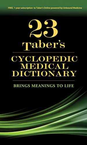 Taber’s Cyclopedic Medical Dictionary – Paperback, by Venes MD MSJ – Good t
