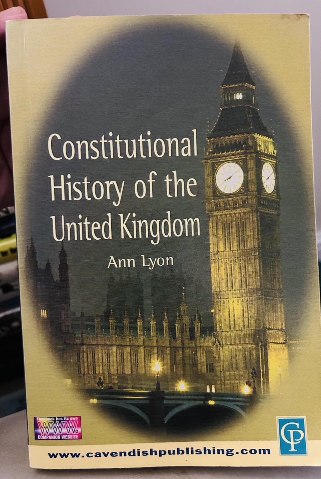 Constitutional History of the United Kingdom by Ann Lyon (Paperback, 2003)