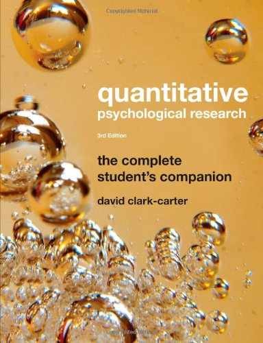 Quantitative Psychological – Hardcover, by Clark-Carter David – Very Good