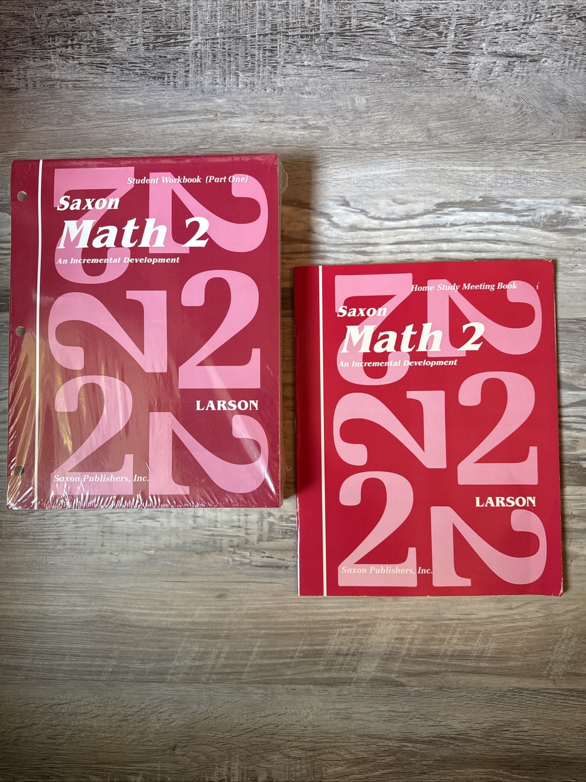 Brand New Saxon Math 2 Student Workbooks 1, 2, Math Facts -SEALED +Meeting Book