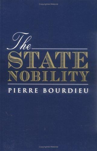 The State Nobility: Elite Schools in the Field of Power, Bourdieu, Pierre, Excel