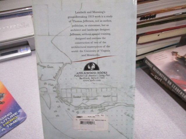 Thomas Jefferson as an Architect (Applewood Books), Lambeth, William Alexander