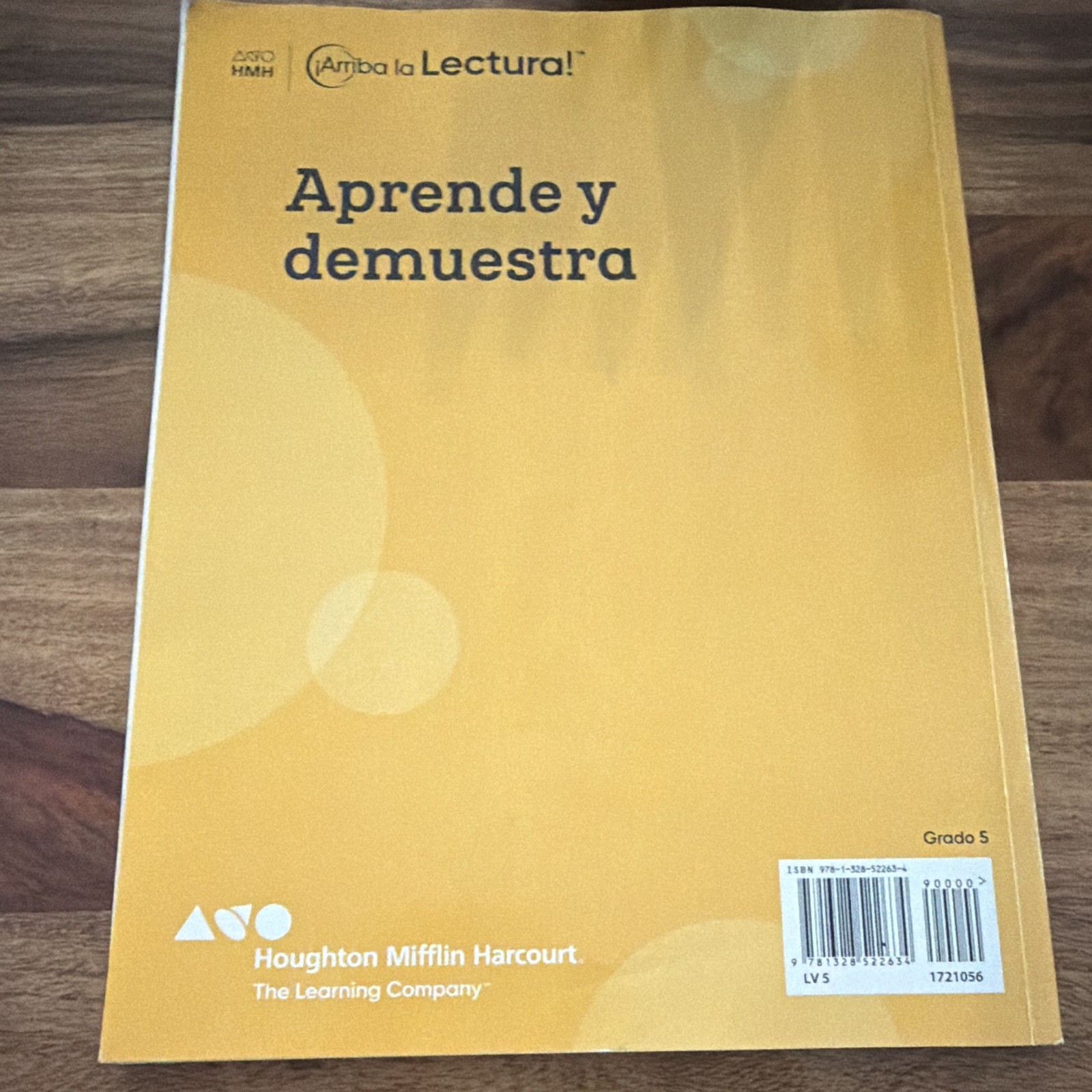 Houghton Mifflin Harcourt ¡Arriba la Lectura! Aprende y demuestra Gr 5 WB